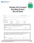 Florida 4-H Livestock Breeding Project Record Book