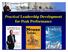 Jim s Key Book s. Practical Leadership Development for Peak Performance