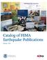 Catalog of FEMA Earthquake Publications