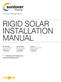 RIGID SOLAR INSTALLATION MANUAL