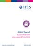 IRIS GP Payroll. Guide to Real Time Information (RTI) for PAYE