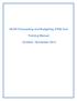 UCAR Forecasting and Budgeting (FAB) tool. Training Manual. October / November 2012