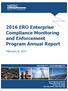 2016 ERO Enterprise Compliance Monitoring and Enforcement Program Annual Report