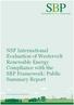 NSF International Evaluation of Westervelt Renewable Energy Compliance with the SBP Framework: Public Summary Report