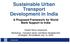 Sustainable Urban Transport Development in India