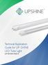 Technical Application Guide for UP-SHINE LED Tube Light UP-T815W1500-R