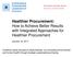 Healthier Procurement: How to Achieve Better Results with Integrated Approaches for Healthier Procurement