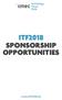 ITF2018 SPONSORSHIP OPPORTUNITIES