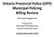 Ontario Provincial Police (OPP) Municipal Policing Billing Review