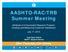 AASHTO-RAC/TRB Summer Meeting