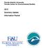 Florida Atlantic University Florida Center for Environmental Studies Summary Update Information Packet