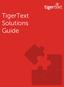 TigerText Solutions Guide