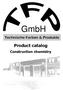 Product catalog Construction chemistry