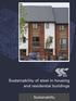 Sustainability of steel in housing and residential buildings