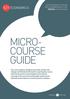 MICRO- COURSE GUIDE FOR STUDENTS STUDYING FOR EXAMINATIONS BY THE EDEXCEL EXAM BOARD
