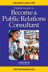 Become a Public Relations Consultant