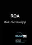 ROA. What s Your Strategy? 31 Industrial Way Milton, NH COMPONENTS