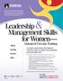 Leadership& Management Skills for Women