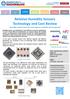 Relative Humidity Sensors Technology and Cost Review Humidity Sensors from the main players analyzed and compared!