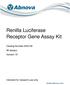 Renilla Luciferase Receptor Gene Assay Kit