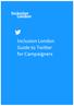 Inclusion London Guide to Twitter for Campaigners