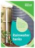 You can help to secure our water supply by installing a rainwater tank. Rainwater tanks