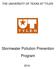 THE UNIVERSITY OF TEXAS AT TYLER. Stormwater Pollution Prevention Program