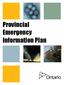 Provincial Emergency Information Plan