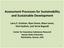 Assessment Processes for Sustainability and Sustainable Development