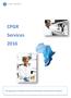 CPGR Services Your gateway to Complete Genomics & Proteomics on the African continent!
