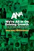We re All In On. Driving Growth. for you, your brand, our marketing industry