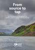 From source to tap. Our Water Resources Management Plan summary guide to keep the North West flowing