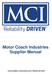 Motor Coach Industries Supplier Manual
