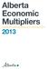 Alberta Economic Multipliers