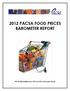 2012 PACSA FOOD PRICES BAROMETER REPORT