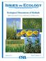 Published by the Ecological Society of America. Ecological Dimensions of Biofuels