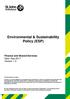 Environmental & Sustainability Policy (ESP)