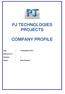 PJ TECHNOLOGIES PROJECTS COMPANY PROFILE