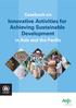 Innovative Activities for Achieving Sustainable Development