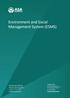 Environment and Social Management System (ESMS)