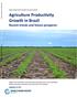 Agriculture Productivity Growth in Brazil Recent trends and future prospects