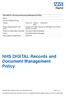 NHS DIGITAL Records and Document Management Policy