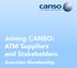 Joining CANSO: ATM Suppliers and Stakeholders Associate Membership