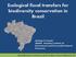 Ecological fiscal transfers for biodiversity conservation in Brazil