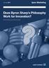 Does Byron Sharp s Philosophy Work for Innovation?