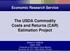 Economic Research Service The USDA Commodity Costs and Returns (CAR) Estimation Project