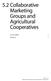 5.2 Collaborative Marketing Groups and Agricultural Cooperatives