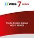 Profile System Manual WDS 7 SERIES
