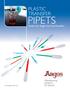 PIPETS Perfect for Single Use Fluid Transfers