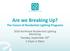 Are we Breaking Up? The Future of Residential Lighting Programs Northeast Residential Lighting Workshop Tuesday, September 20 th 1:15pm-2:30pm